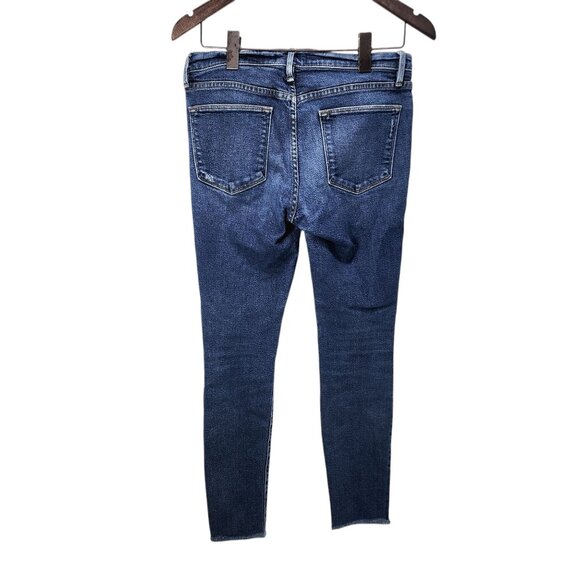 Frame Denim Le High Skinny Jeans Distressed Mid-Rise‎ Womens Size 28 Blue - Picture 2 of 11